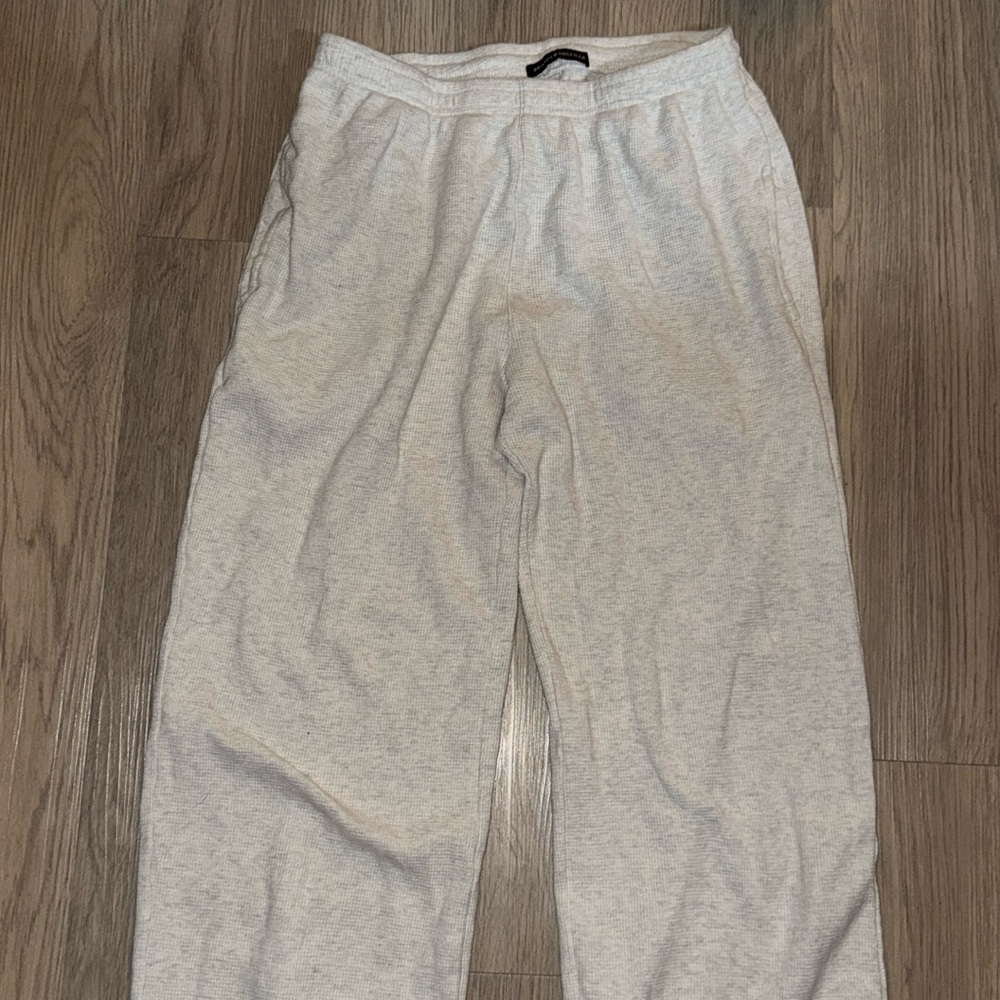 Brandy Melville grey waffle knit sweatpants